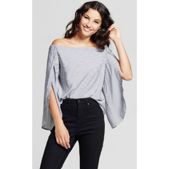 Merona Tops - Merona | Off Shoulder Bell Slit Sleeve-NWT